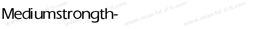 Medium strongth字体转换